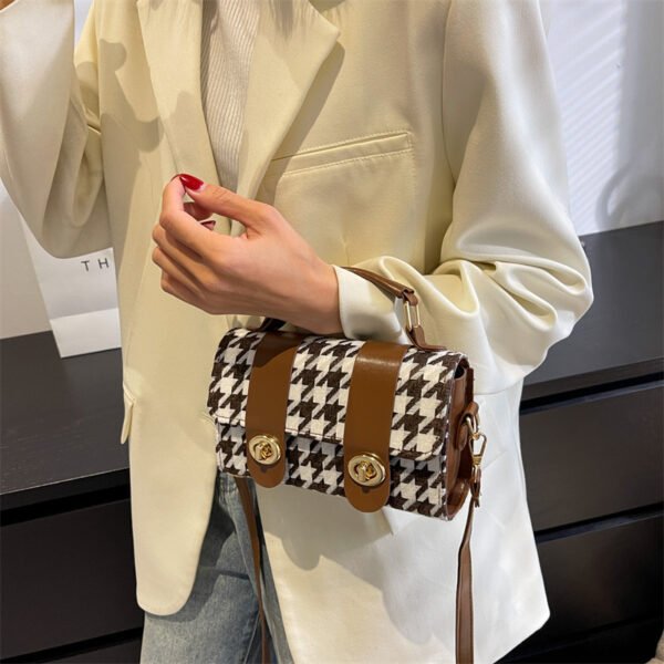 Otoño nuevo estilo bolso de mensajero de estudiante de moda elegante portátil - Imagen 3