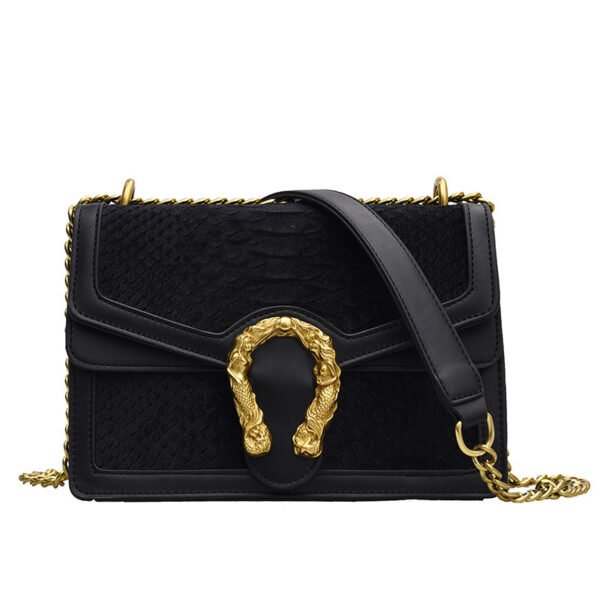 Bolso mensajero con cadena de un solo hombro - Imagen 4