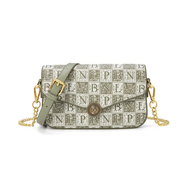 Bolso bandolera de mujer con cadena estampada - Imagen 4