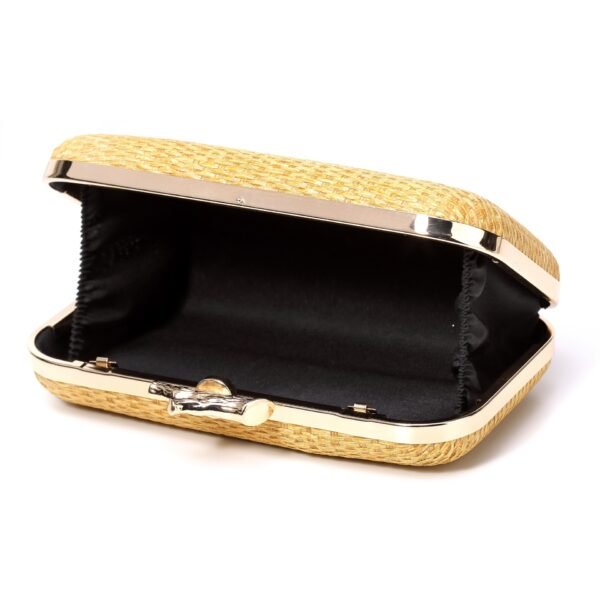 Simple Elegance Retro Straw Box Bag - Imagen 6