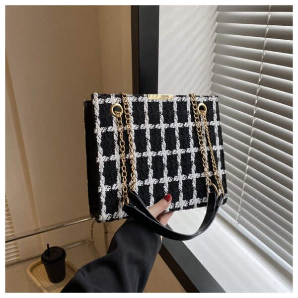 Bolso de hombro con cadena para mujer de gran capacidad - Imagen 4