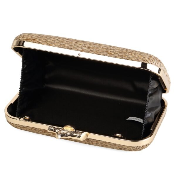 Simple Elegance Retro Straw Box Bag - Imagen 7