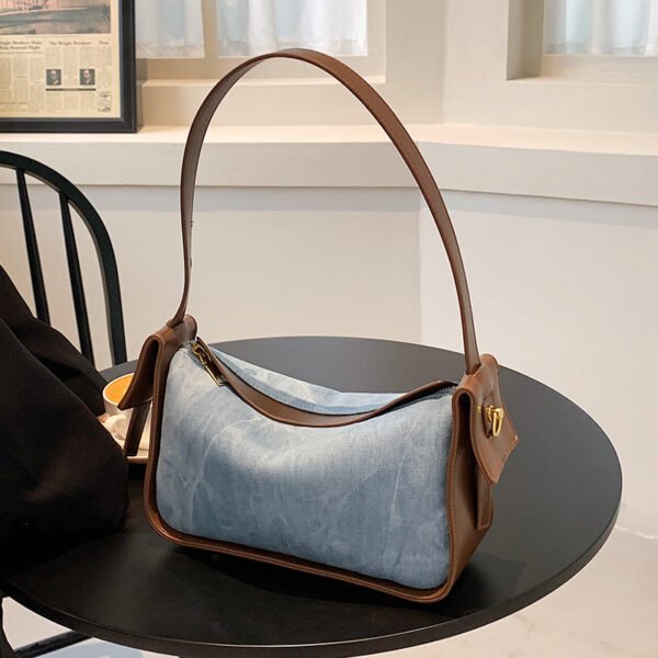 Bolso mensajero de mujer de gran capacidad con textura de alta calidad - Imagen 5