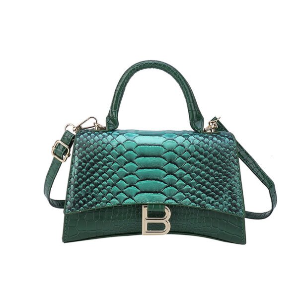 Bolso de mano con estampado de serpiente B Word para mujer - Imagen 9