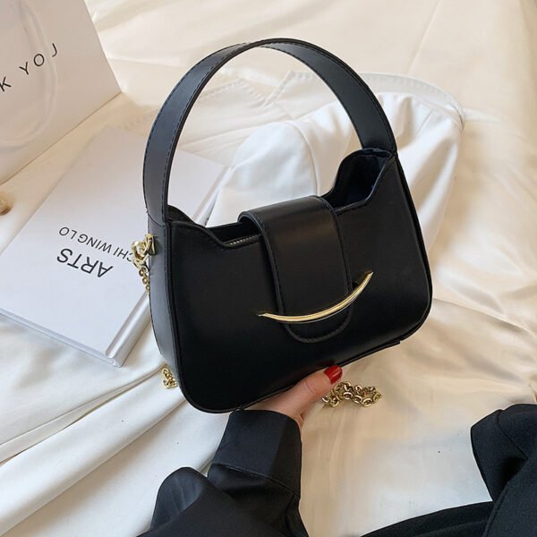 Bolso de axila con un solo hombro estilo occidental sonriente - Imagen 2