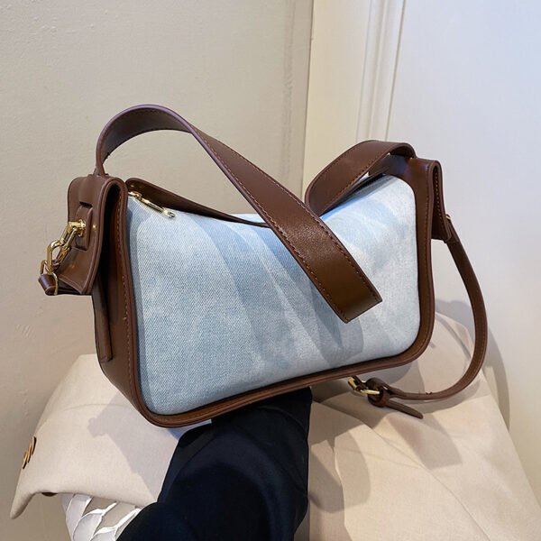 Bolso mensajero de mujer de gran capacidad con textura de alta calidad - Imagen 2