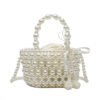 Bolso bandolera con cadena de perlas de mano nuevo y dulce para mujer - Imagen 4