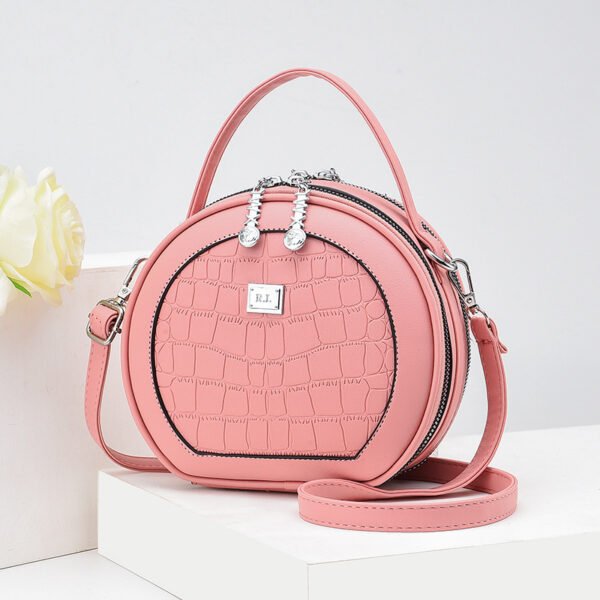 Bolso femenino de moda, bolso redondo pequeño de estilo coreano, bandolera de hombro a la moda - Imagen 8