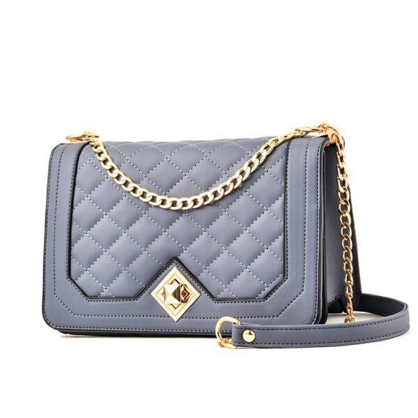 Bolsos de mano con bordado cruzado diagonal portátil de un solo hombro - Imagen 4