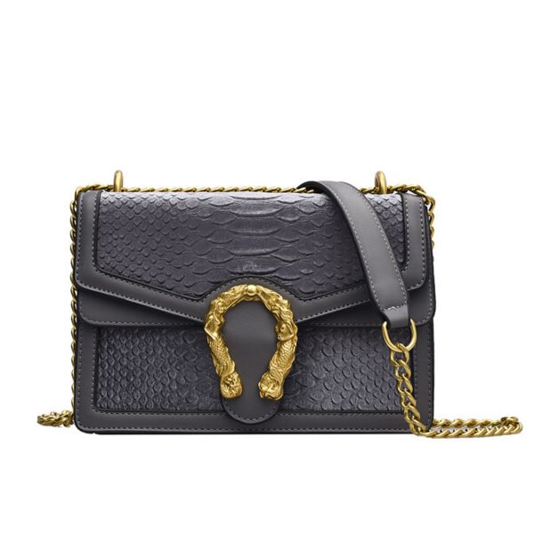 Bolso mensajero con cadena de un solo hombro - Imagen 3