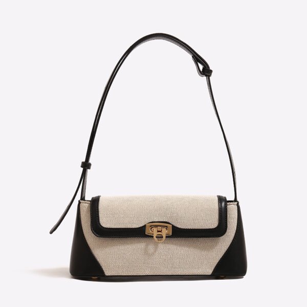 Bolso de mujer todo fósforo de moda nuevo con un solo hombro en contraste de color - Imagen 2