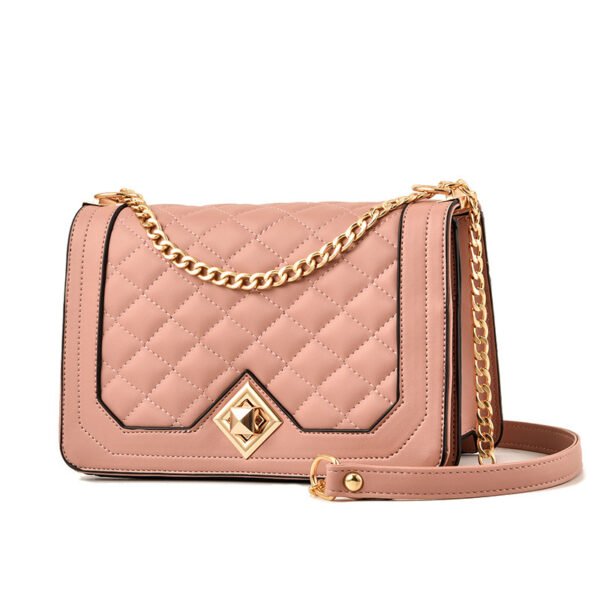 Bolsos de mano con bordado cruzado diagonal portátil de un solo hombro - Imagen 2