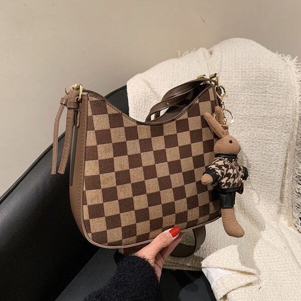 Bolso de mujer de viajero diario personalizado con estampado de cuadros - Imagen 9