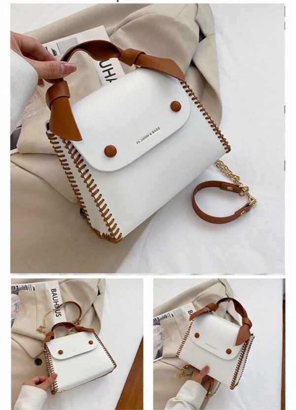 Bolso Mujer Tejido A Mano Hombro Diagonal - Imagen 7