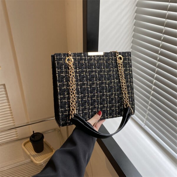 Bolso de hombro con cadena para mujer de gran capacidad