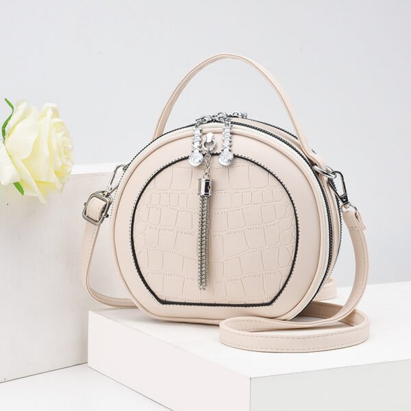 Bolso femenino de moda, bolso redondo pequeño de estilo coreano, bandolera de hombro a la moda - Imagen 7