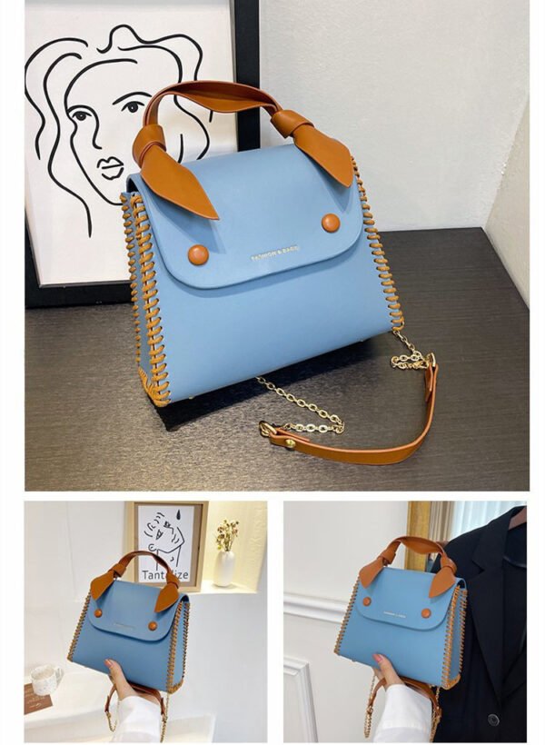 Bolso Mujer Tejido A Mano Hombro Diagonal - Imagen 5