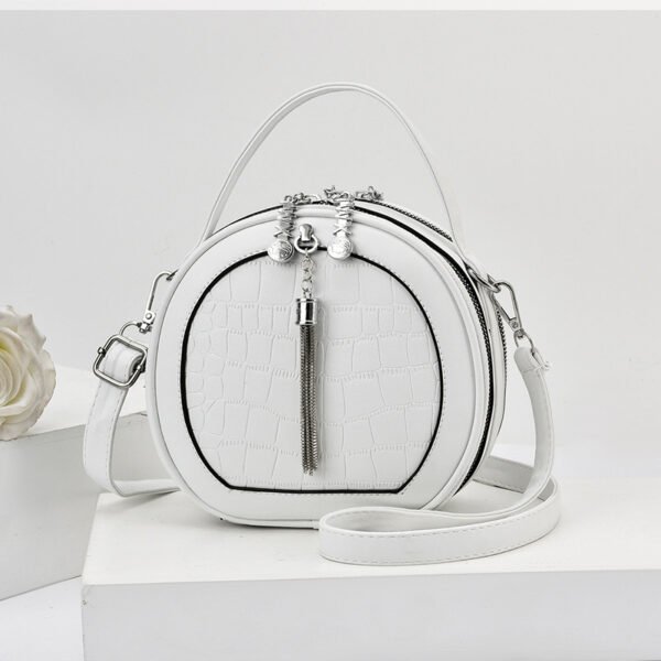 Bolso femenino de moda, bolso redondo pequeño de estilo coreano, bandolera de hombro a la moda - Imagen 2