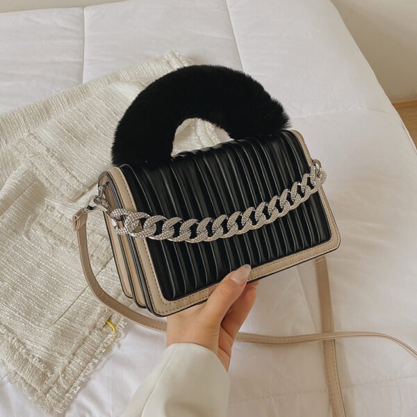 Bolso Mujer Otoño Versátil Pequeños Plisados ​​Diagonal
