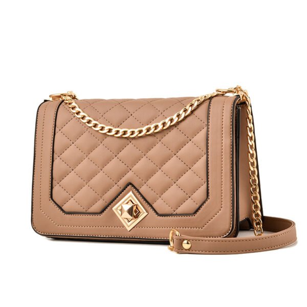 Bolsos de mano con bordado cruzado diagonal portátil de un solo hombro - Imagen 3