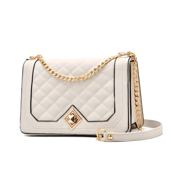 Bolsos de mano con bordado cruzado diagonal portátil de un solo hombro