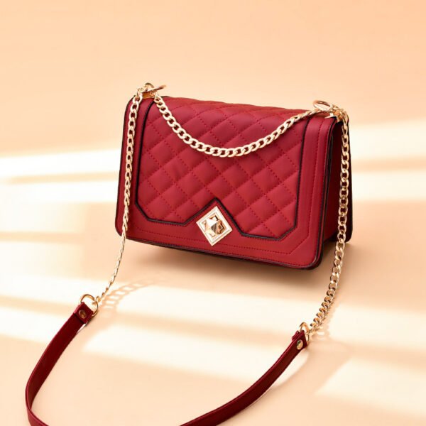 Bolsos de mano con bordado cruzado diagonal portátil de un solo hombro - Imagen 6