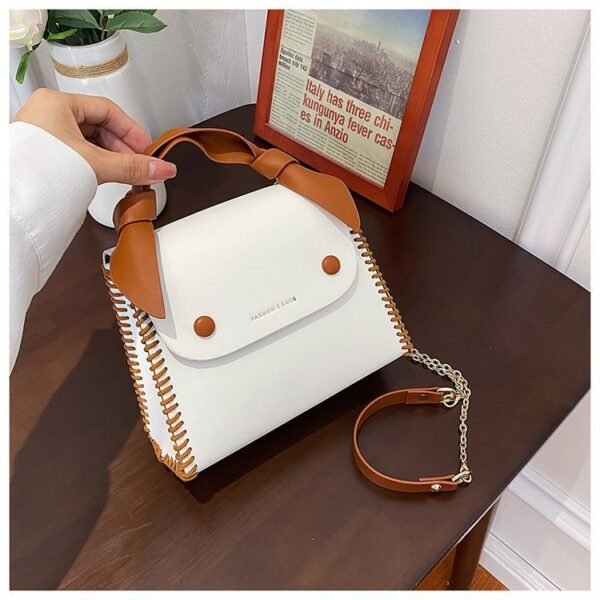 Bolso Mujer Tejido A Mano Hombro Diagonal - Imagen 6