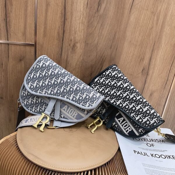 Nueva moda retro bolso de sillín bordado bandolera de hombro - Imagen 4