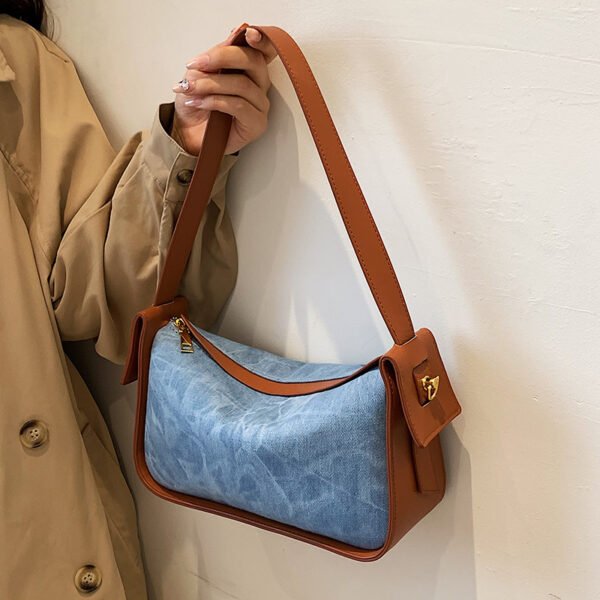 Bolso mensajero de mujer de gran capacidad con textura de alta calidad - Imagen 4
